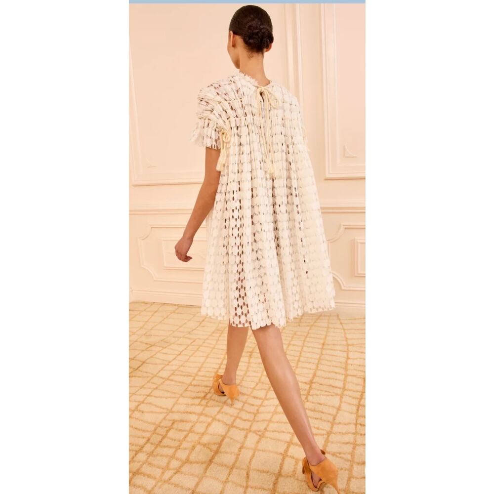 Ulla Johnson Layla Lace Mini Dress - Chalk Size 8 (new) - Picture 4 of 8